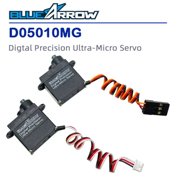 （Rýchle Dodanie）BLUEARROW D05010MG Malé Metal Gear Kormidlového zariadenia Digtal Presnosť Ultra-Micro Servo