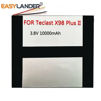 Vysokokapacitné Batérie pre Teclast X98 Plus II 2 Tablet PC Lítium Polymérová Nabíjateľná Akumulátor Nahradenie 3.8 V 10000mAh