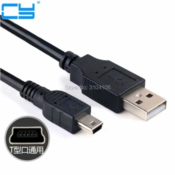 Dátový Nabíjací Kábel Kábel Adaptéra USB Samec na USB Mini 5 Pin B pre MP3, MP4 Prehrávač Car DVR GPS Kamery HDD Mini USB Káble