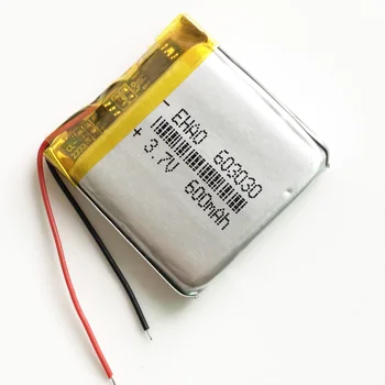 600mAh 603030 3,7 V nabíjateľná lítium iónová batéria li polymer lithium batéria pre MP3, MP4 GPS, DVD, bluetooth záznamník e-book fotoaparát