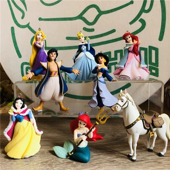 Disney Mickey Mouse, Minnie Medvedík Pú Figuras Anime Dekorácie Zberateľskú Model Hračka Vianočný Strom Ornament Hračky Kawai