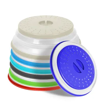 BPA Free Skladacie, Mikrovlnná rúra Kryt pre Potraviny Mikrovlnná Drmolit Kryt Potravín Nečistôt v Umývačke Skladacie Mikrovlnná Veko