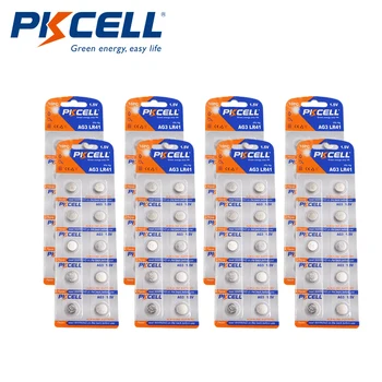 80Pcs/8card PKCELL AG3 1,5 V 30mAh gombíkové Batérie LR41 AG3 sledovať batériu SR41W 392 192 192A LR736 na Hodinky Hračky LED