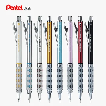 Pentel Graf Výstroj 1000 Mechanické Vypracovanie Ceruzka Gumu S Kovovým Telom 1pc Automatická Ceruzka Japonský 0,5 mm 0,3 mm a 0,7 0,9 mm