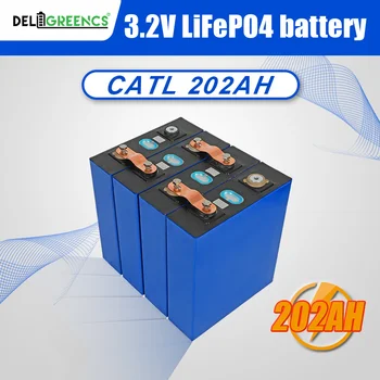 CATL 12V 200AH 202AH 3.2 v menovitý LiFePO4 Batérie Lítium Li ion Buniek 3.65 V Lipo hranolové batérie Pre UPS na skladovanie energie