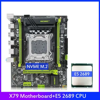 STROJNÍK X79 Doska Kombinovaná s E5 2689 Xeon CPU LGA 2011 Podpora DDR3 Pamäte RAM NVME M. 2 USB 3.0 Štyri Kanál E5 2.82 H