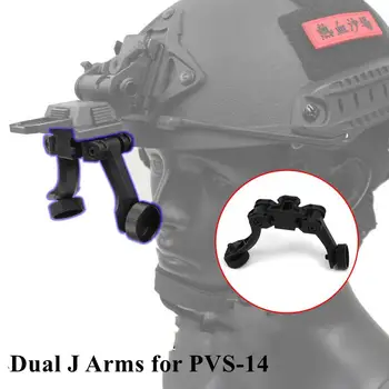 Dual J Zbraní PVS-14 Nočné Videnie Okuliare Nylon Nastaviteľný Odnímateľný Capatible s L4G24 L4G19 NS39 AKA2 Prilba Mount