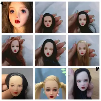 30 cm kissmela bábika hlavy Módne licencia vedúci kvality bábika hlavy dievčatá Obliekanie DIY hračka časti