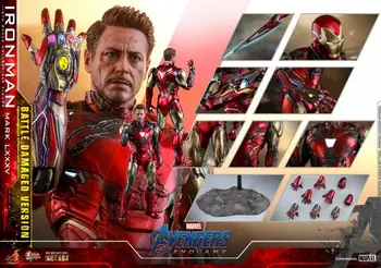 Pôvodné Hot Hračky Marvel Avg4 Avengers: Koncovka Iron Man Mk85 Bitka Poškodený Edition 1/6 Anime Akcie Obrázok Model Hračky