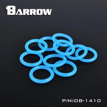 10pcs/veľa Barrow G1/4 Svetelné Modrý Silikónový Krúžok OB-1410