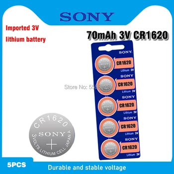 5 ks/Veľa Pre Sony CR1620 1620 ECR1620 DL1620 280-208 3V-Článková Batéria Lítiová gombíková Batéria Mince Batérie Pre Hodinky hodiny