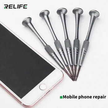 RELIFE RL-721 Skrutkovač Nastaviť Presnosť Torx Krížové Skrutkovače Tipy na Rukoväť pre iPhone Huawei Telefón Otvoriť Ručné Náradie