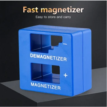 1 ks Vysokej Kvality Magnetizer Demagnetizer Nástroj Modrá Skrutkovač, Magnetický Vyzdvihnúť Nástroj Skrutkovač