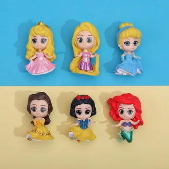 Disney Princezná Q Posket Mrazené Kráľovná Elsa & Anna Obrázok Bábiky Hračky Tortu Vňaťou Auto Dekorácie Modelu PVC Premenlivé Darček k Narodeninám