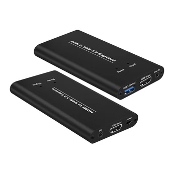 Digitalizačné Karty Live Streaming USB3.0 HDMI 4K 60Hz HDMI USB Video Záznam Box hardvérový kľúč Hry Stream Vysielania MIC Vstup, Možnosť