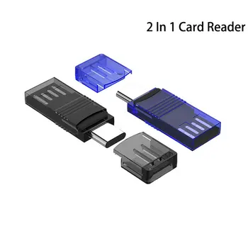 2 V 1 Čítačka Kariet USB 3.0 A USB Typu C Na Micro TF Kariet OTG