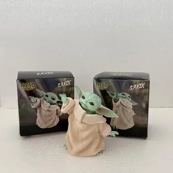Disney Star Wars Obrázok Master Dieťa Yoda Darth Vader Akčné Figúrky Kolekcie Bábika mini Model Hračky 8 cm Regál Ornament