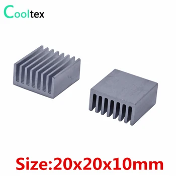 30pcs/veľa 20x20x10mm Hliníkový chladič chladiča radiátor pre Elektronický Čip chladenie chladnejšie 100% nový