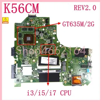 K56CM REV.2.0 S i3/i5/i7 CPU GT635M/2G Doske Pre Asus K56CM K56CB K56C S550C S550CM Notebook Doske Testované OK Používané