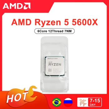 AMD Nové Ryzen 5 5600X R5 5600X CPU Procesor Plochu Hráč Procesor 3.7 GHz 6-Core 12-Niť 7NM AM4 5600x Ryzen Príslušenstvo