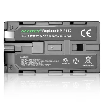 Neewer 7.4 V 2600mAh Nabíjateľná Li-ion Batéria Náhradná pre Sony NP-F550/570/530, Kompatibilný so Sony HandyCams