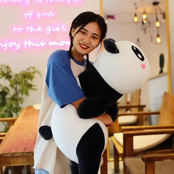 80 CM Roztomilé Dieťa Big Giant Panda Bear Plyšové plyšáka Bábika Zvieratá Hračka Vankúš Cartoon Kawaii Dievčatá Bábiky Milenca Dary