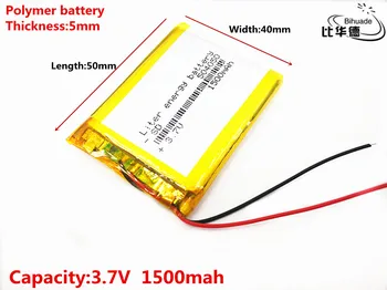 3,7 V 1500mAh 504050 Lithium Polymer Li-Po li ion Nabíjateľnú Batériu Lipo článkov Pre Bluetooth reproduktor PDA POS DVR GPS notebook