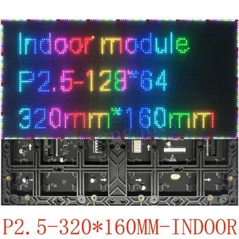 P2.5 Interiérové LED Displej Modul Doska 128x64 Pixelov Rozlíšenie 1/32 Scan Prihlásiť stadion P2 P3 P4 P5 P6 P8 P10