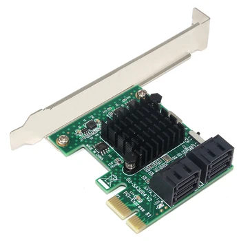 Rozšírenie Converter Stúpačky Karty PCI Express 4 Port Rozširujúca Karta s Ozvučnice 6Gbps pre Windows zariadenia Extender