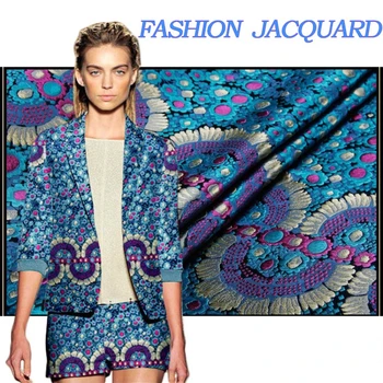 Brocade Polohy Žakárové Odev, Textílie francúzsky Štýl Luxusné Šaty, Oblek Cape Módne Handričkou o Diy Šiť Na Meter