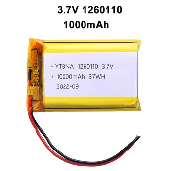 3,7 V 10000mAh 1260110 polymer lithium batéria/lítiovo-iónová batéria pre Napájanie Banka,GPS,s ochranou rady,100% reálne možnosti
