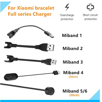 Nabíjačka Pre Xiao Mi Band 7 6 5 4 3 2 Dátový Kábel Dock Pre MiBand 4 5 Nabíjačka USB Adaptér Stanice, Prenosné rýchle Nabíjanie Kábel