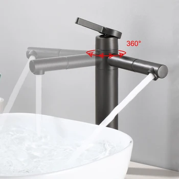 360° Otáčanie Kúpeľni, Umývadlo, Batérie Mixéra Z Nerezovej Ocele Povodí Vody Na Sprcha Hlavu Inštalatérske Tapware Pre Kúpeľňové Doplnky
