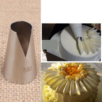580# Kvet Námrazy Potrubia Tipy Tryska Tortu Cupcake Zdobenie Pečiva Nástroj Z Nerezovej Ocele, Kvetina, Tipy Dezert Dekoratér