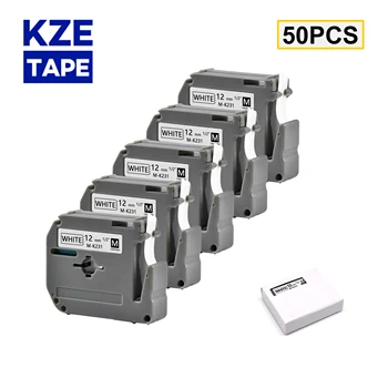 KZE 50PCS 9 m/12 mm MK-131 Vybrať farebný štítok pásky M-K131 MK131 mk-131 Kompatibilné brother p-touch Tlačiareň štítkov pre PT-PT 80-70