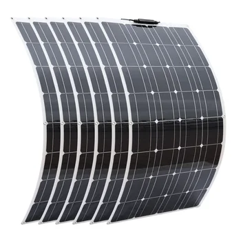 Flexibilný solárny panel bunky 100w 300w 200w 500w 600w 1000w nabíjačka Fotovoltaické panely doska 12v napájanie