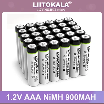 4-24PCS LiitoKala Pôvodné AAA NiMH Batérie 1.2 V Nabíjateľná Batéria 900mAh pre Baterky, Hračky,diaľkové ovládanie