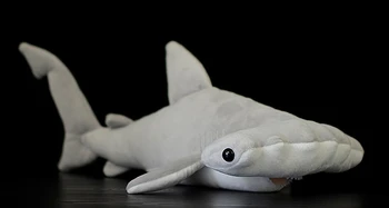 Nové Hammerhead Shark Simulácia Mäkké, Vypchaté Tichom Zvieratá, Plyšové Hračky, Bábiky Deti Narodeninám 40 cm