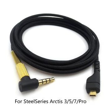 2020 Nová 3,5 mm Nylon Audio - Kábel Pre Steelseries Arctis 3/5/7/Pro 2 m Dlhé Herné Headset Line