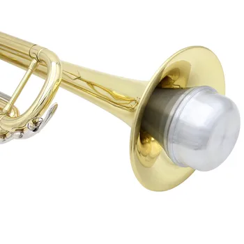 Zliatina Hliníka Trúby Stlmiť Vysokej Kvality Trompete Trompeta Trompet Rovno Sourdine Strieborná Farba