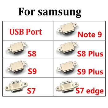 2 ks，Pre Samsung A32 A02S A8 2018 A530 A730 S21 A52 A72 S7 S7 Okraji S8 S9 Plus Ultra USB Nabíjací Port Konektor Jack Zástrčky