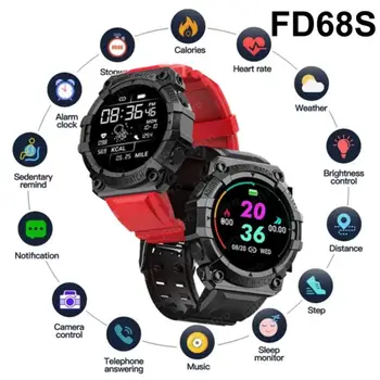 FD68S Smart Hodinky pre Mužov, Ženy, Bluetooth Smartwatch Dotykový Displej Inteligentný Fitness Náramok Pripojený Hodinky pre IOS Android Nové