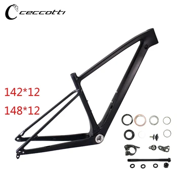 CECCOTTI výrobnú Cenu Vysoko Kvalitné 29er Karbónový MTB Rám T1000 Full Carbon Bicykel Rám 148 A 142mm Boost MTB Rámec