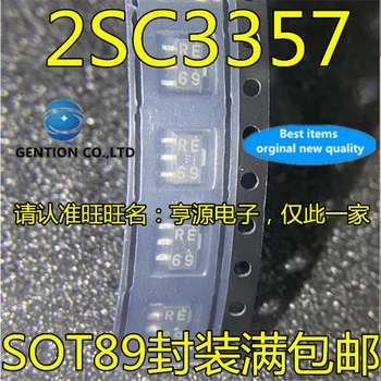 50Pcs 2SC3357 Silkscreen RE SOT-89 NPN vysoká frekvencia tranzistora čip na sklade 100% nové a originálne