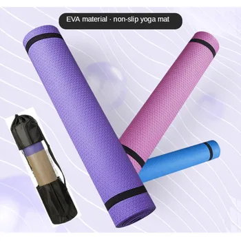 183*61*0.4 CM Yoga Mat Hrubé Non-slip dýchať, Odolná EVA Yoga Mat 4 MM Hrubé Non-slip Fitness Podložka Na Jogu taška Cvičenie Pilates