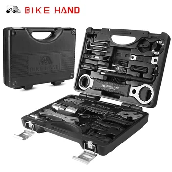 BICYKEL STRANE 18 v 1 Odbornú Opravu Bicyklov Nástroje Kit Box Multi MTB Pneumatiky Reťazca Hovoril Freewheel Pedál Kľúča Bicykli Nástroje