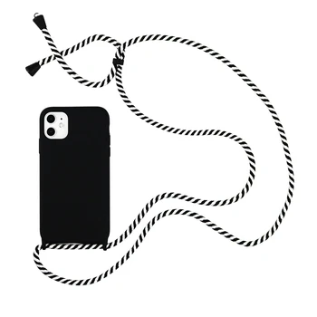 Crossbody Náhrdelník Kábel Prídavné Farby puzdro Pre iPhone 14 13 12 11 Pro Max Mini 6 7 8 Plus X XR XS SE Popruh Visieť Lano Kryt