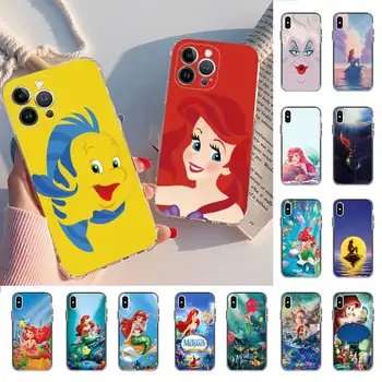 Disney Malá Morská víla Telefón puzdro pre iPhone 11 12 13 mini pro XS MAX 8 7 6 6 Plus X 5S SE 2020 XR kryt