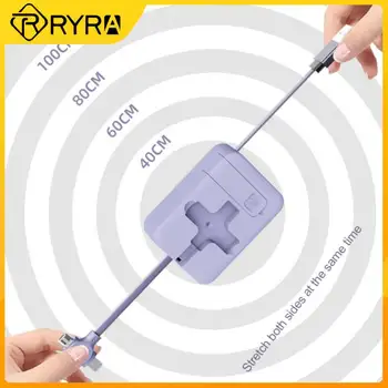 RYRA 100 CM 3 In1 Zdvíhateľnej Micro USB Nabíjací Kábel Rýchle Nabíjanie Dátový Kábel Pre IPhone OPPO VIVO Xiao Huawei Telefónu Stojan