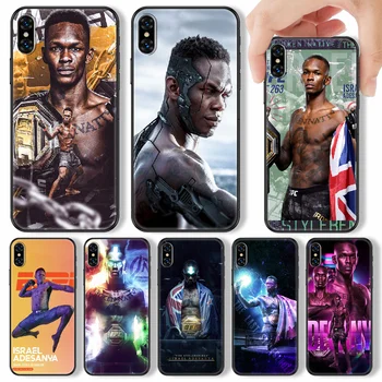 Izrael Adesanya boxing Bojová Telefón puzdro Pre iphone SE 2020 6 6 7 8 11 12 13 Mini Plus X XS XR Pro Max black soft nepremokavé